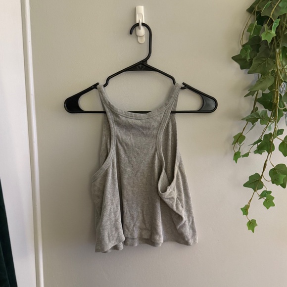 Open Edit Crop Ribbed Tank - Picture 2 of 3